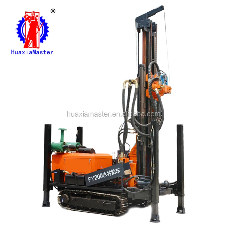 FY180 crawler pneumatic water well drilling rig 180m civil well drilling rig Small pneumatic drill car for sale