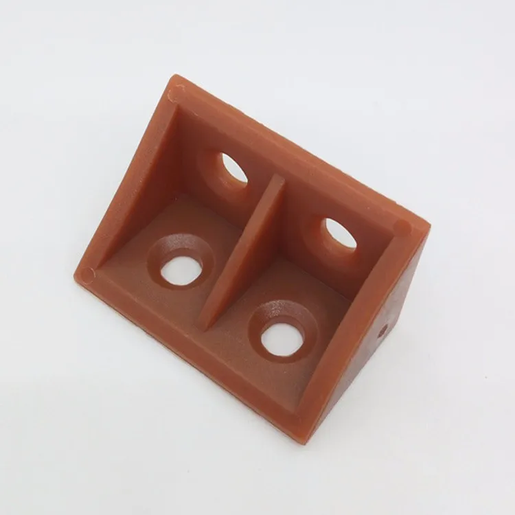 PC-7303 plastic corner bracket support for wood cabinet without cover