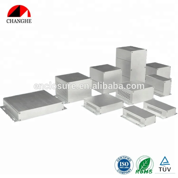 Custom electronics aluminum extruded enclosure heat-sink enclosure 35B-39