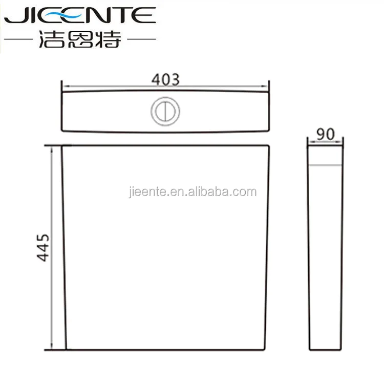 Factory Direct Dual Flush Plastic Water Tank
