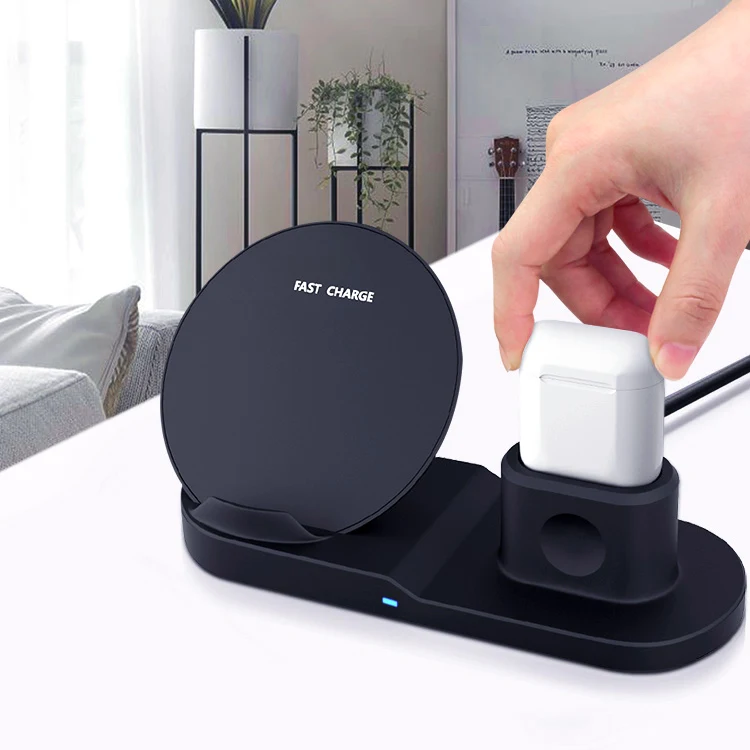 Wholesale Qi Fast 3 In 1 Universal Charger,Smart Wireless Mobile Phone Charger