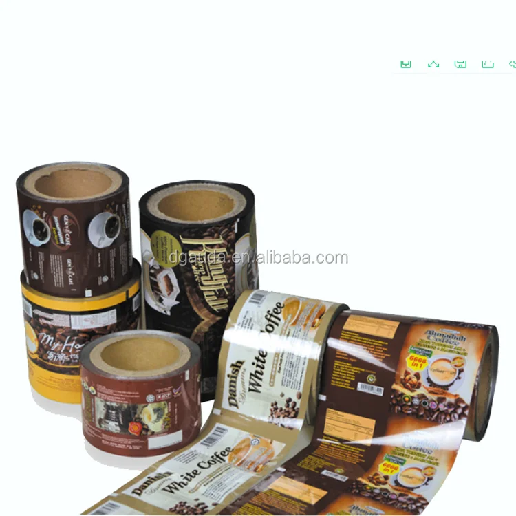 
factory wholesale custom printed logo food grade aluminum foil snacks flexible plastic packaging film roll 