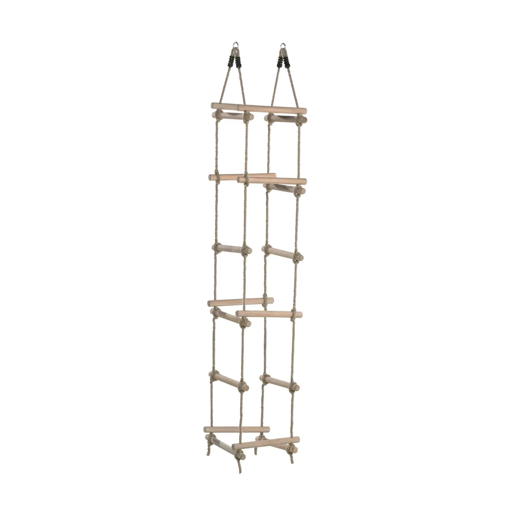 
Wooden Rope Ladder for Kids Swing Sets and Climbing Frames 