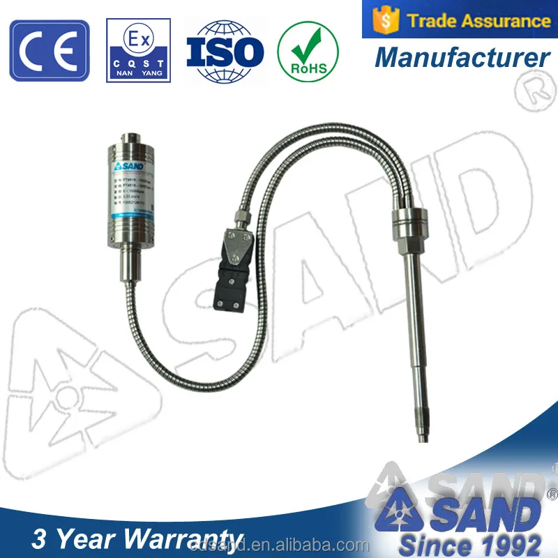 PT pipe sensor for plastic extrusion machine