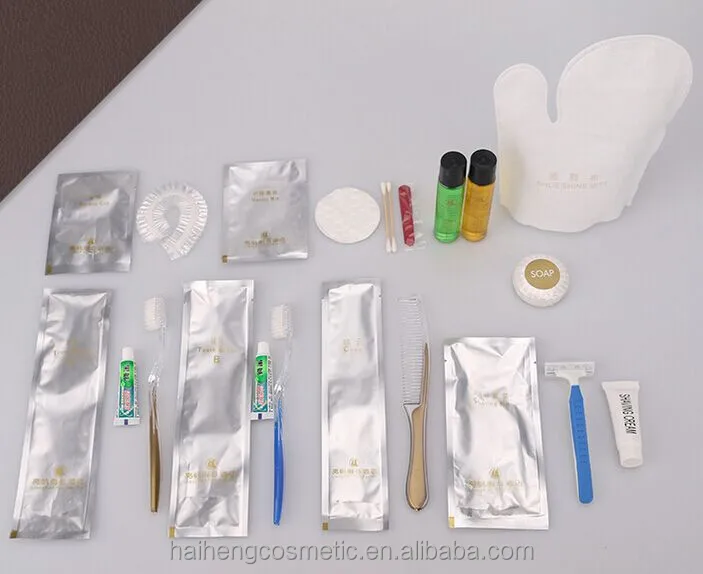OEM ODM OBM single suit series a full set  shampoo bath comb toothbrush hotel supplies suits disposable hotel supply