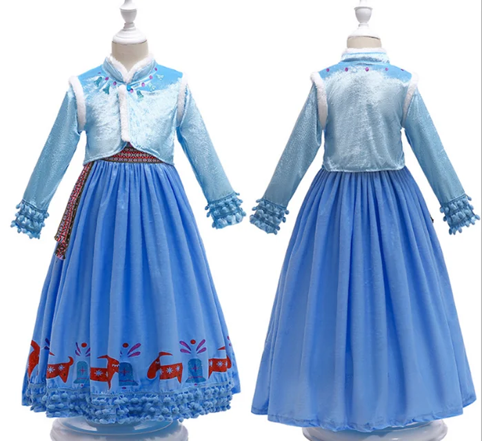 
classic nice party dress frozen elsa girls dresses 