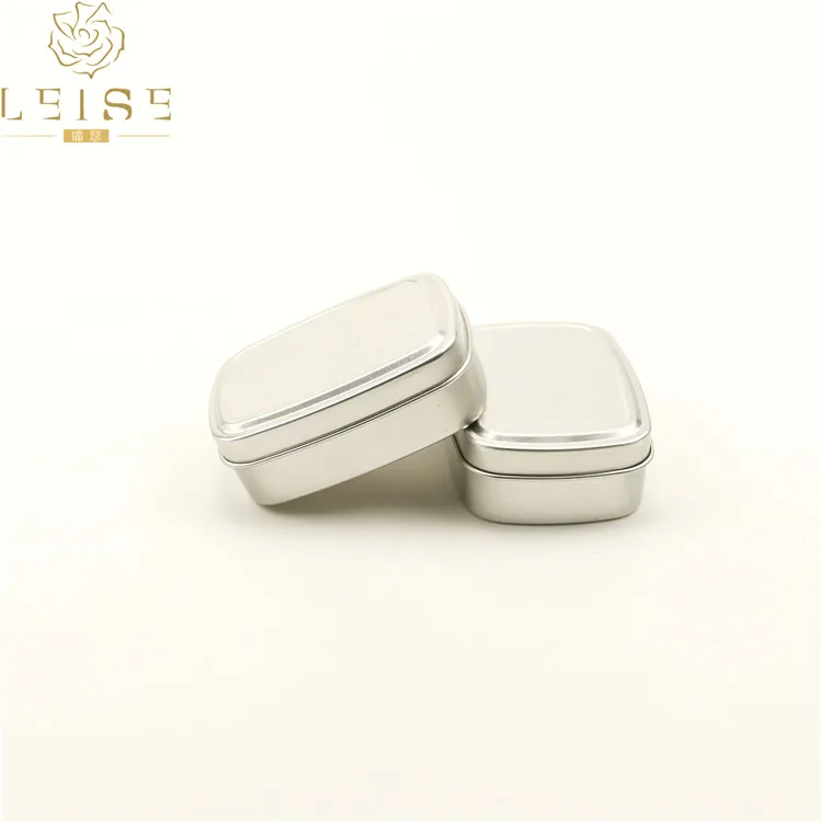 The square Travel Decorative Metal Soap Tin Pack Box Luxury Soap Packaging Box  Aluminium Box case Lollipop Lip Balm Al Tin A6