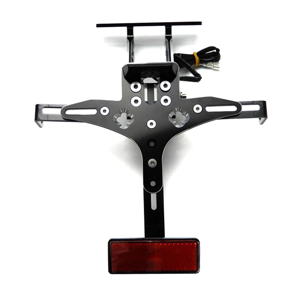 
Универсальный большой задний хвостовой держатель номерного знака Устранитель крыла с подсветкой Универсальный большой задний хвост аккуратный держатель номерного знака предохранительный нейтрализатор со светом