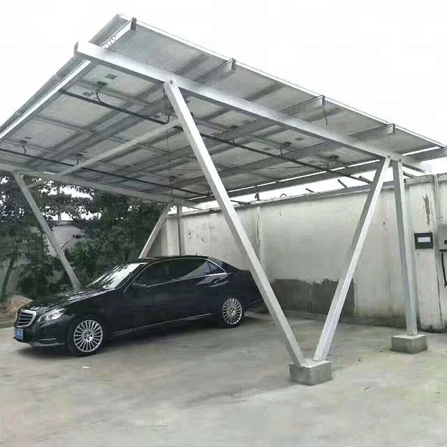 Factory price aluminum alloy solar powered car shelter garage