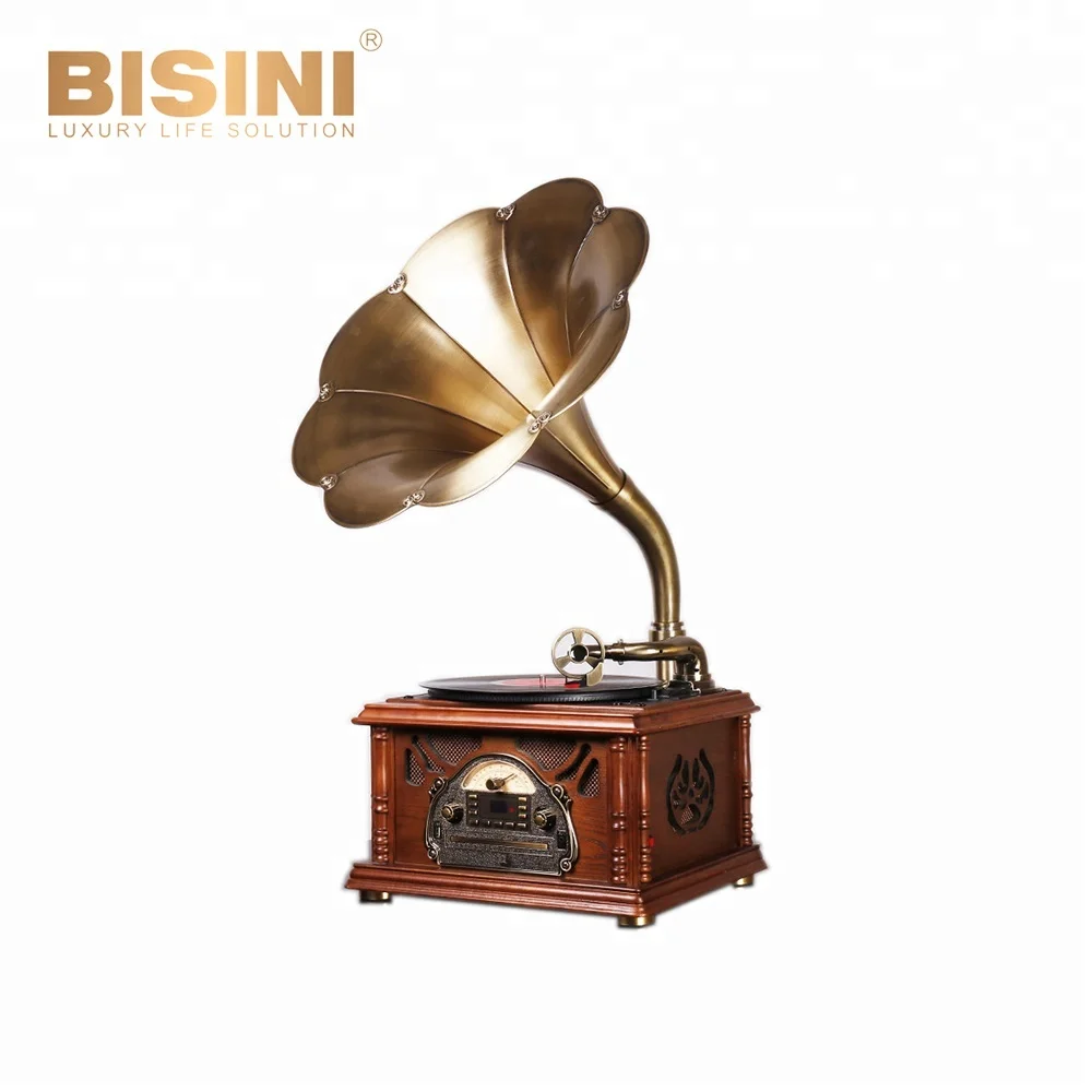 Vintage table standing phonograph gramophone BG10-006