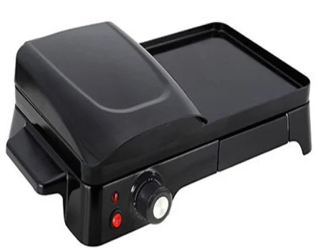 2 in 1 ceramic coated electric griddle and grill