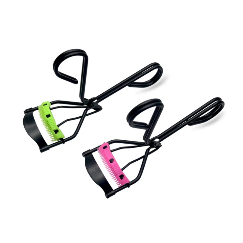 Manual Customize Logo Brand Plastic Parts Lashes Eyelash Curler with Comb