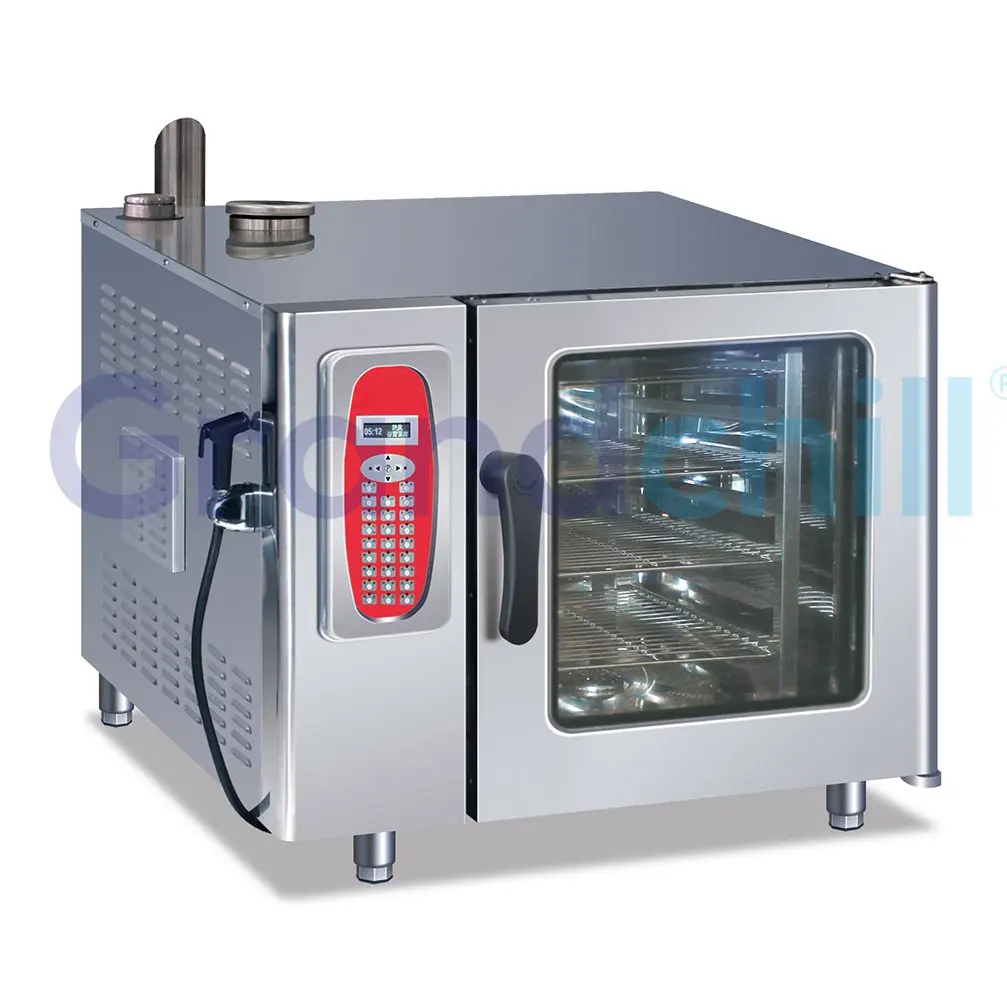 2016 Commercial Baking Equipment 6 Trays Memory Program Convection Deck Oven Steam Oven