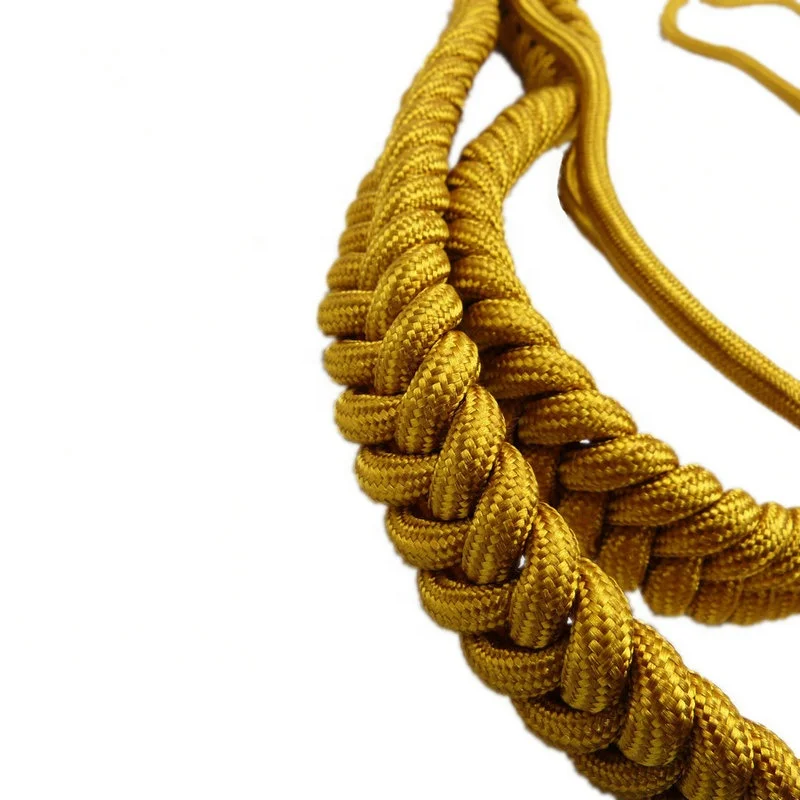 Hot Factory Supplier Custom Braided Gold Mylar Cord for Uniform