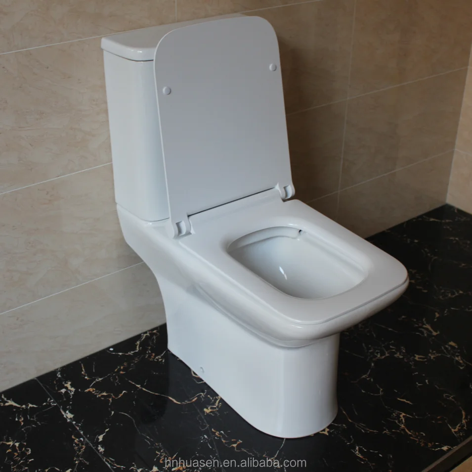 Bathroom Sanitary Ware Square Toilet Dual Flush Toilet HTT-49C/D