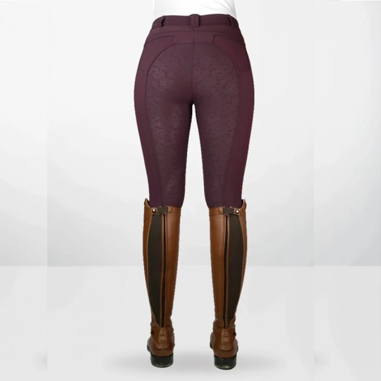 Wholesale Women Equestrian Jodhpurs Half Knee Silicone Grip Equestrian Clothing