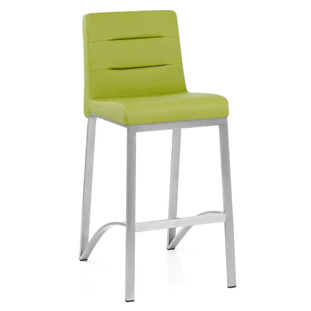 Барный стул, кожаный стул со стальной основой, барная мебель, современная мебель, металлическая коммерческая мебель 25-35 дней T/T 30%/70%