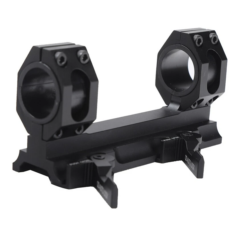 25.4mm 30mm Dual Ring Cantilever QD Scope Rings Mount Quick Release Picatinny Weaver Rail Hunting