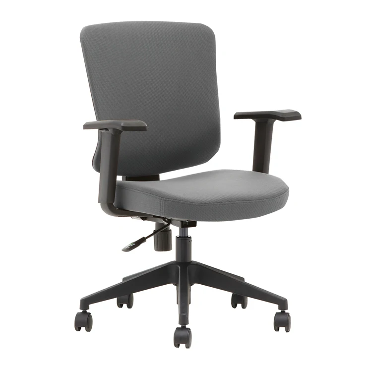 Modern Fabric Office Chair Adjustable Headrest and Swivel Feature for Heavy Duty Use up to 150kgs Staff Task Chair