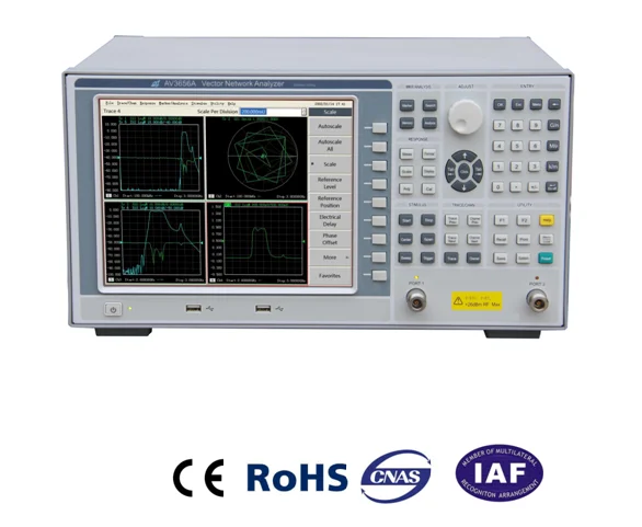 AV3656A/B 100kHz ~ 3GHz 100kHz ~ 8.5GHz Vector Network Analyzer
