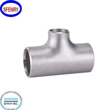 Sfenry BW Butt Welding Fittings ASME B16.9 SCH40S SCH80S Stainless Steel Reducing Tee