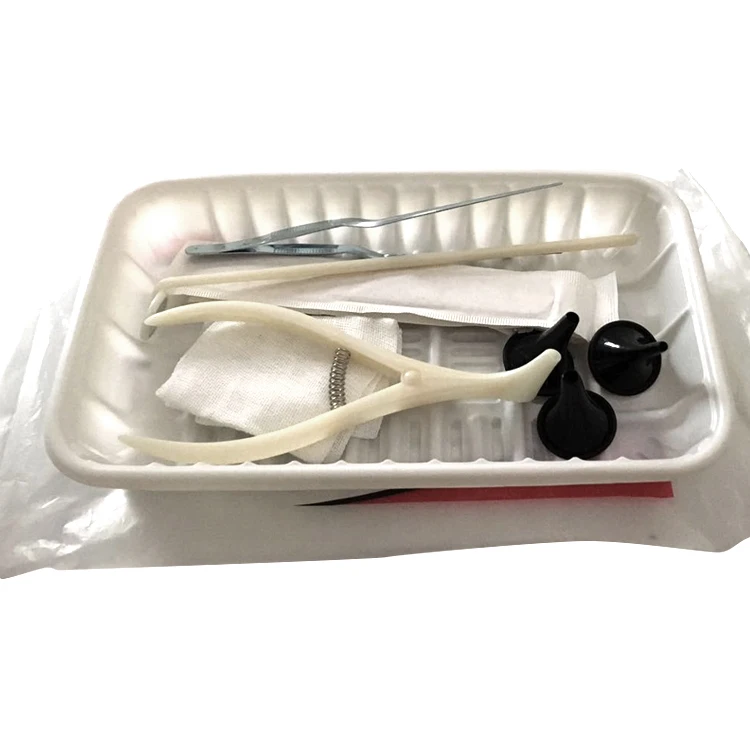 ISO Surgical ENT Examination Set  ear funnel speculum laryngeal mirror