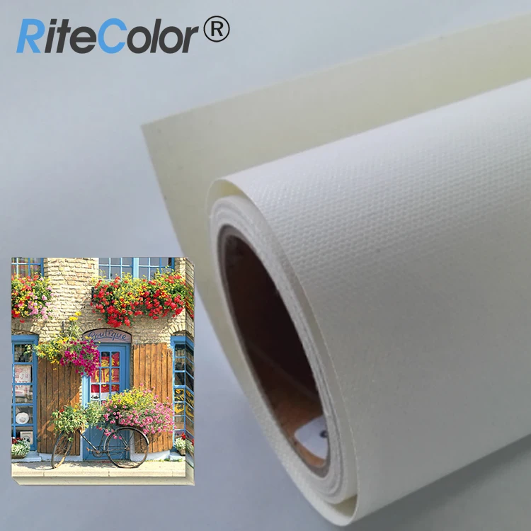 1.52m Large Format Eco Solvent Glossy Canvas Roll 380gsm for Inkjet Printing