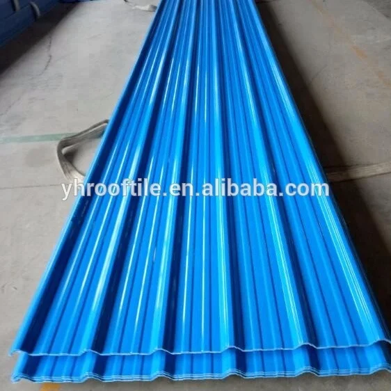 heat insulation 3Layers upvc roof sheet, corrugated plastic roofing sheet