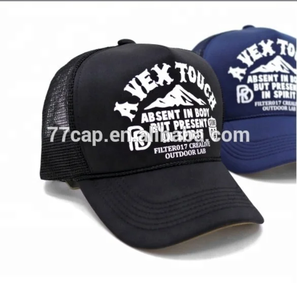 Custom 5 Panel Print embroidery trucker hat printing trucker cap foam trucker hat
