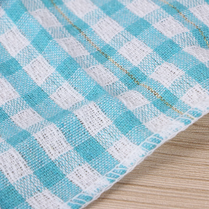 Doctorhome hot polyester cotton yarn-dyed waffle weave kitchen dish towel