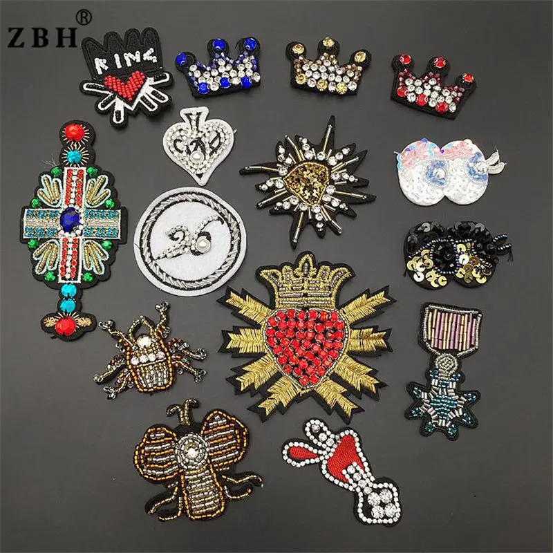 In-stock Eyes Crowns Badges Insects Diy Brooch Patch