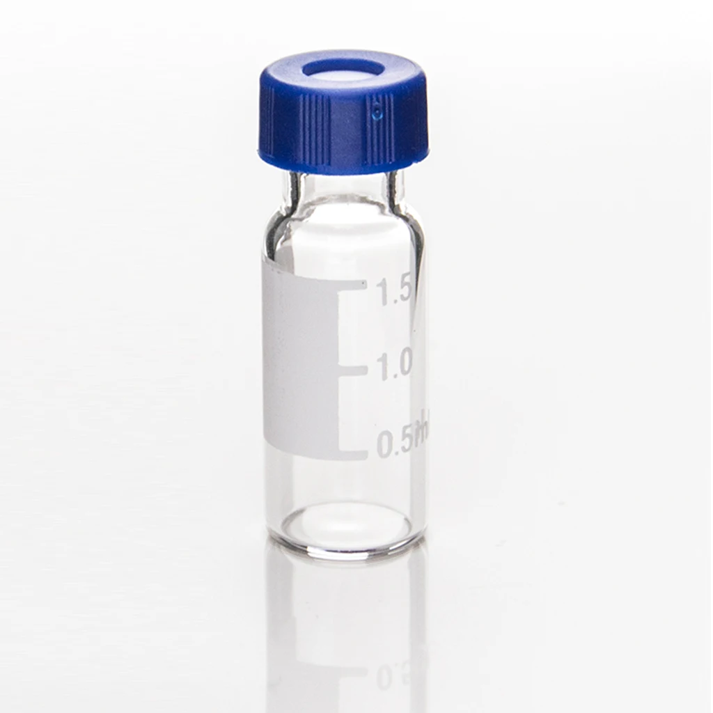 Hot Sale Aijiren Screw Neck hplc 2ml Clear Glass Vial with Write-on Spot
