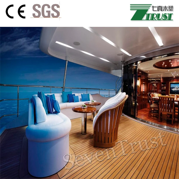 Seven Trust Synthetic Teak Decking Marine Teak Decking Luxury Vinyl Flooring for Boats