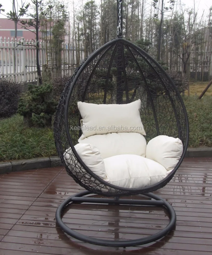 resin wicker hanging swing egg chair hammock