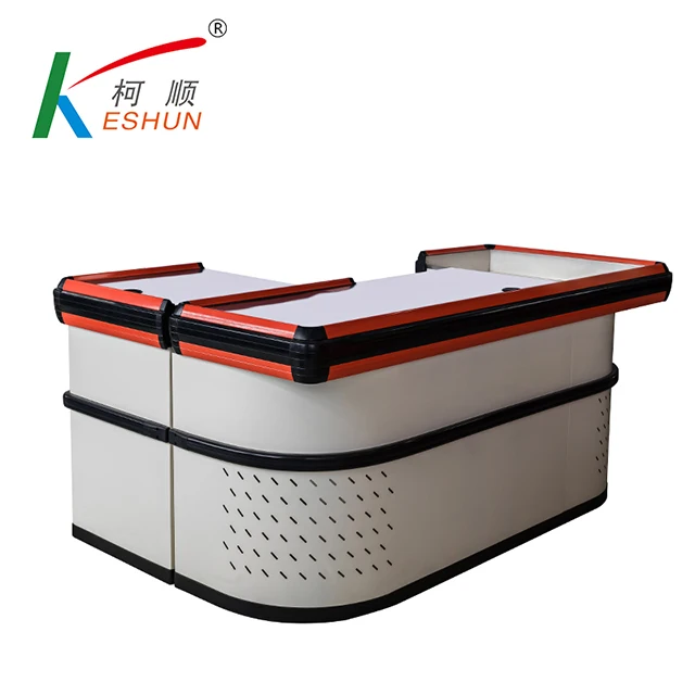 Магазинный стол для кассы, дизайн для супермаркета