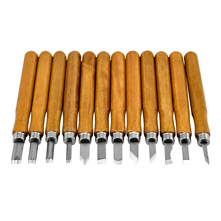 12 pc Wood Carving Tools Chisels Knife Set