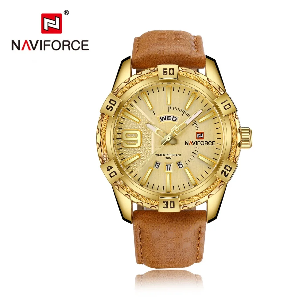 Naviforce relojes hombre sports luxury watches 9117L for men custom logo japan movement quartz mens wrist