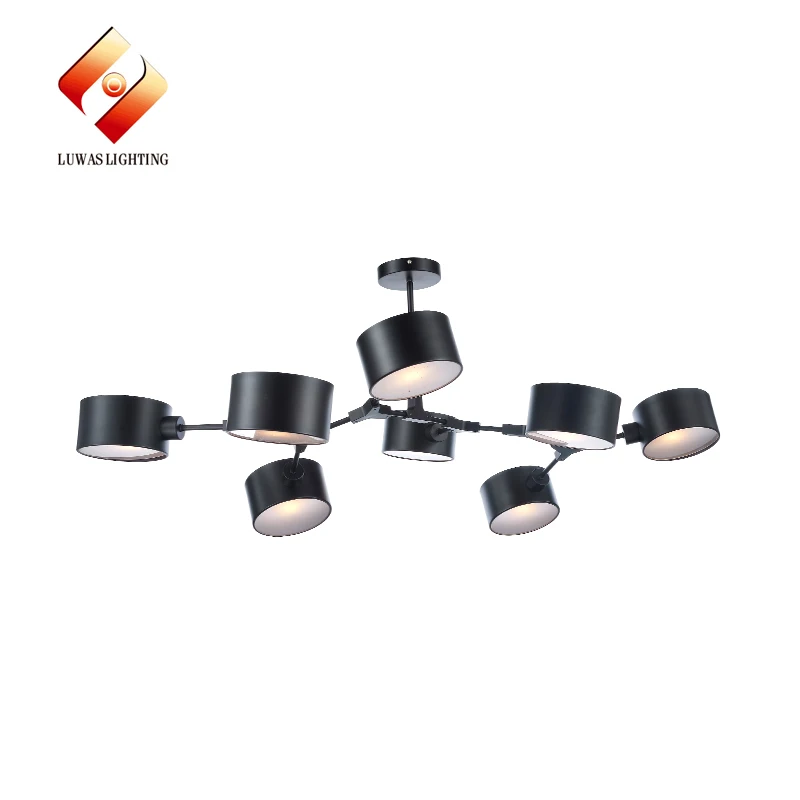Новейшие технологии гостиная 8 фонаря ламповый патрон современные металлические зал потолочный светильник в продаже