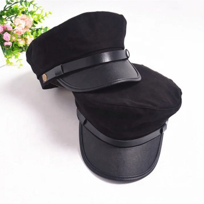 Akuma-0044 оптовая продажа Заказные синие хлопковые капитан моряк Шляпа пилот шапка