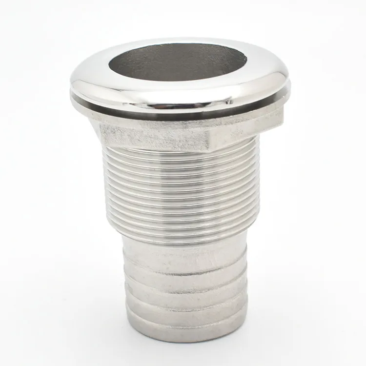 
Stainless Steel Marine Boat thru-hull fitting with hose connection 