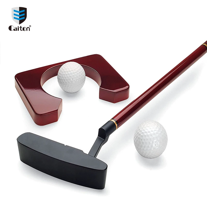 Caiton, креативный деловой полный подарочный набор для мини-гольфа Annatto Putter, зеленый с шариковым стержнем