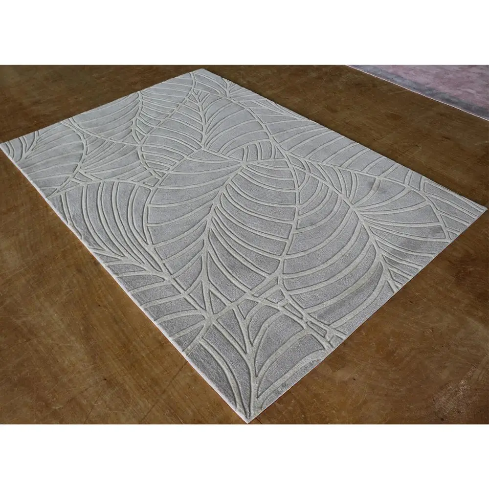 Custom Logo Rug House Carpet With Leaf Pattern