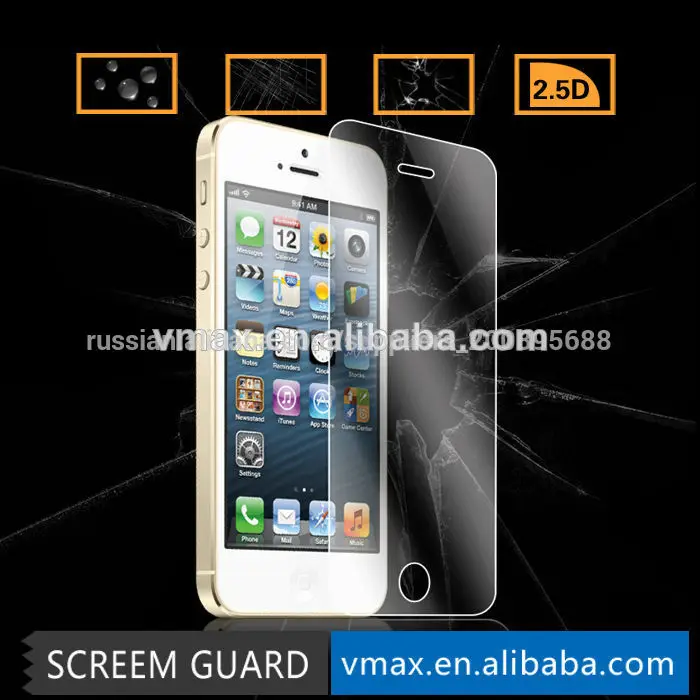 самое лучшее качество японии asahi закаленное стекло протектор экрана для iphone 5 5c 5s цвет/odm службы( щит)