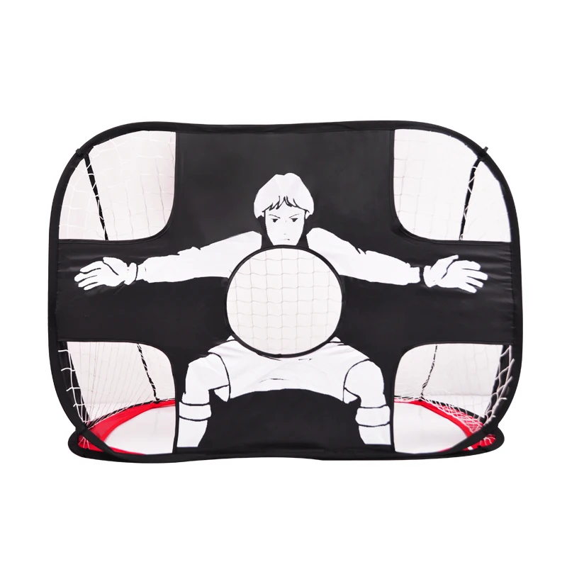 Actearlier Outdoor Sports Toy mini Portable Football Gate Net Goal Gate Foldable Soccer Ball Gate door for kids students