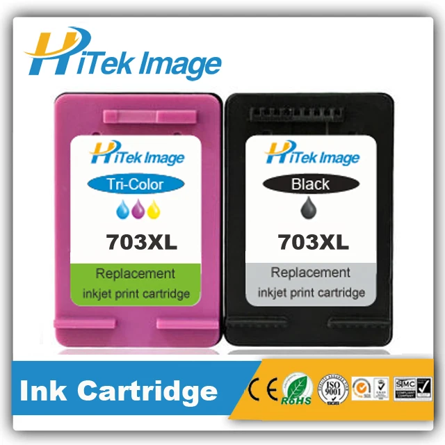 HiTek Compatible HP 703XL ink cartridge 703 XL refill ink cartridges Deskjet CD887AA F735 D730 K109a K209a Printer
