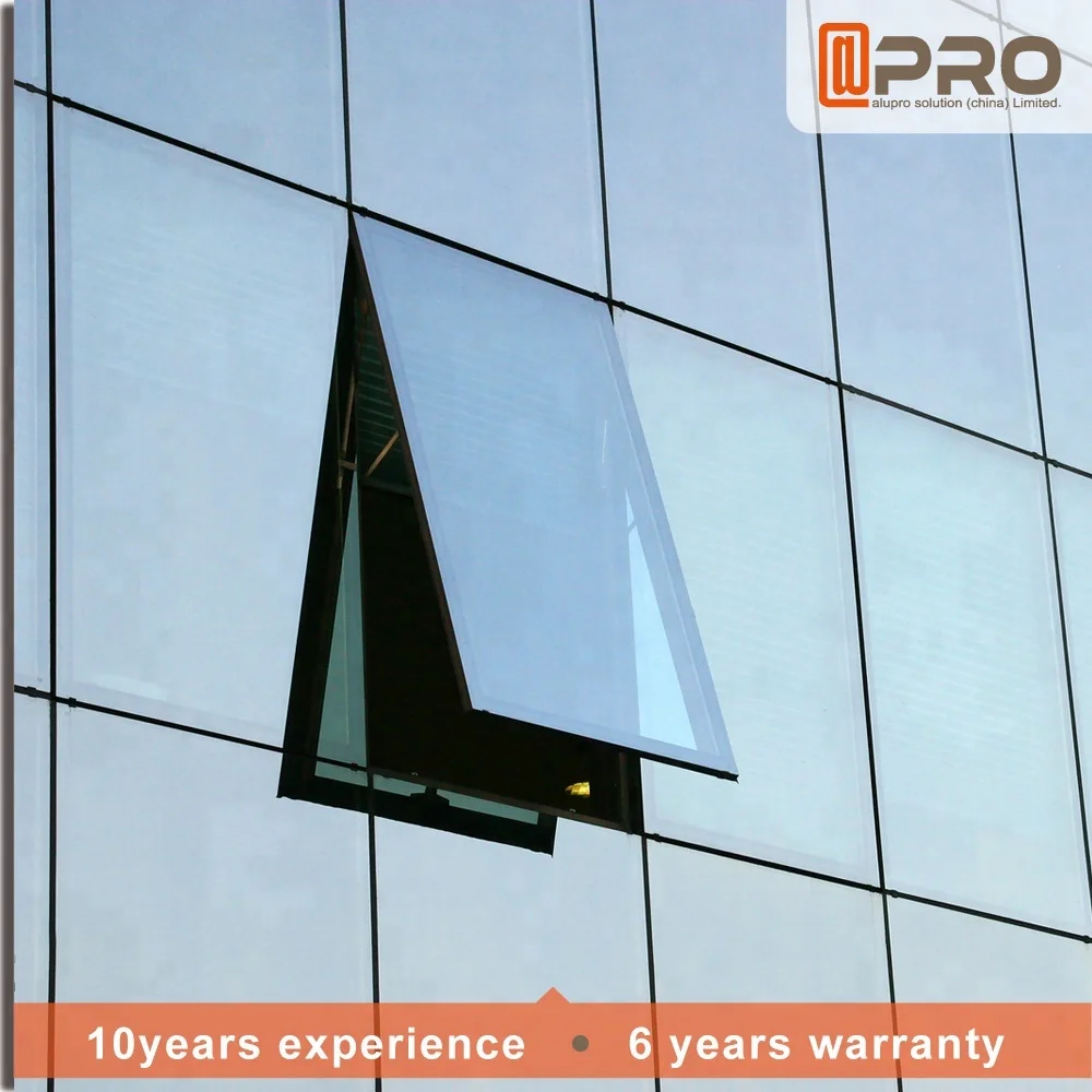 modern house design unitized glass curtain wall Facade decorative composite frameless construction Window Curtain Wall building