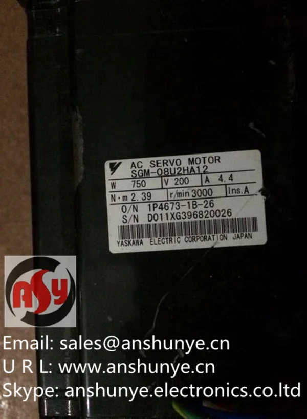 Used SGM-08U2HA12 Tested Working AC Servo Motor SGM-08U2HA12