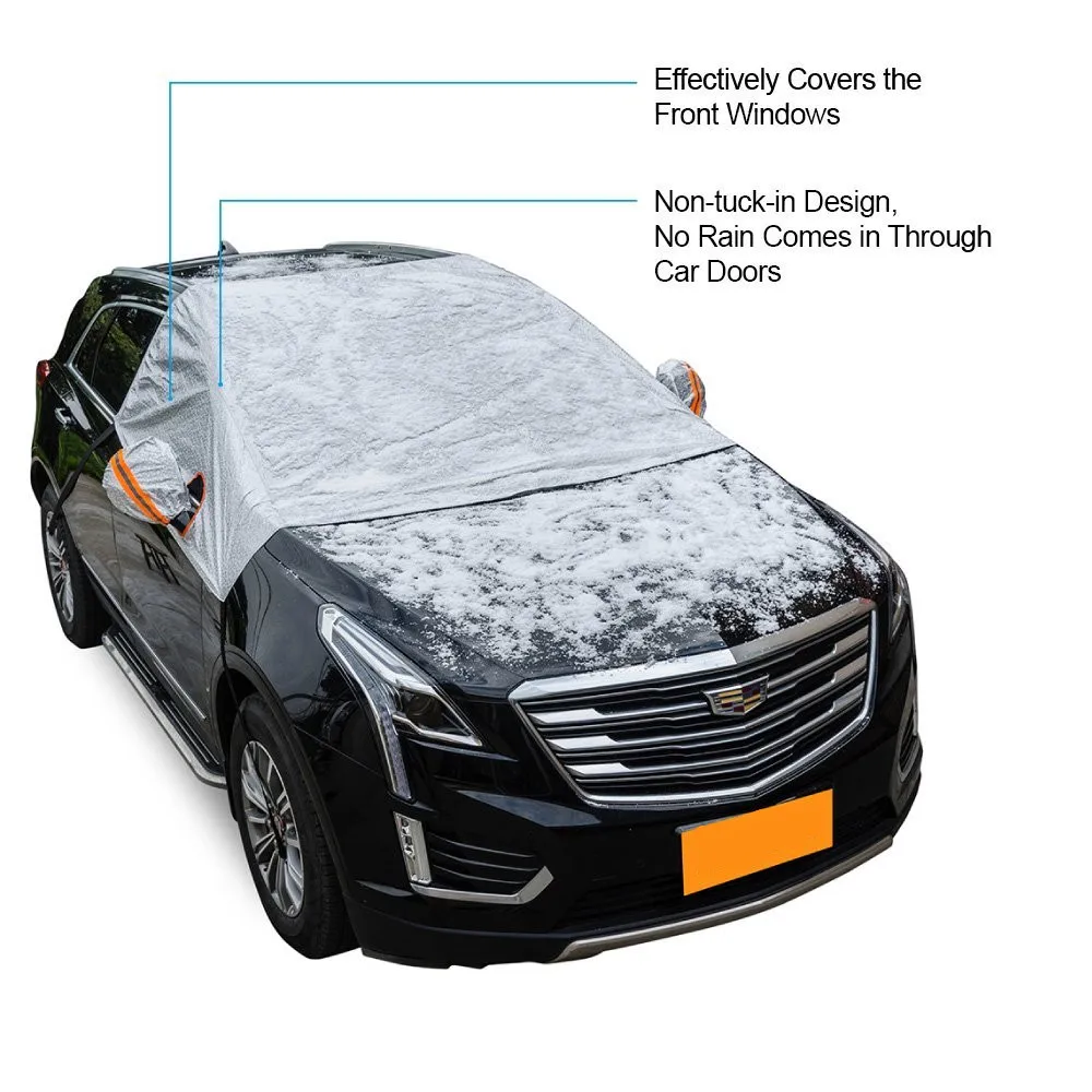 Wholesale Separate Rear Mirror Cover Design Car Windshield Snow Covers