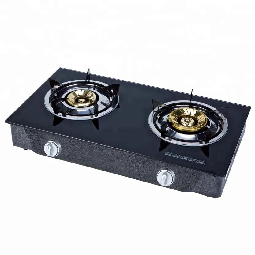Factory wholesale double burner gas stove for home use  DGC-202HG
