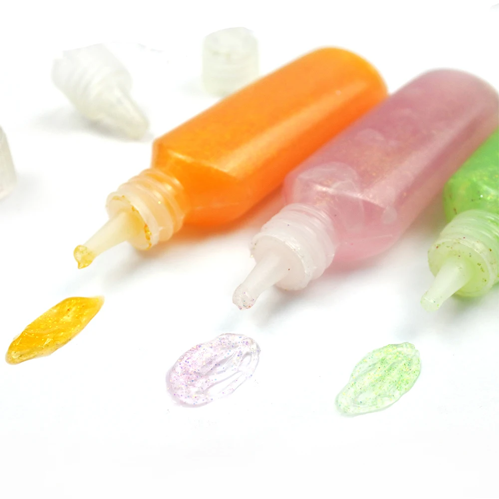 office & school supplies liquid glitter glue tube for kids and students